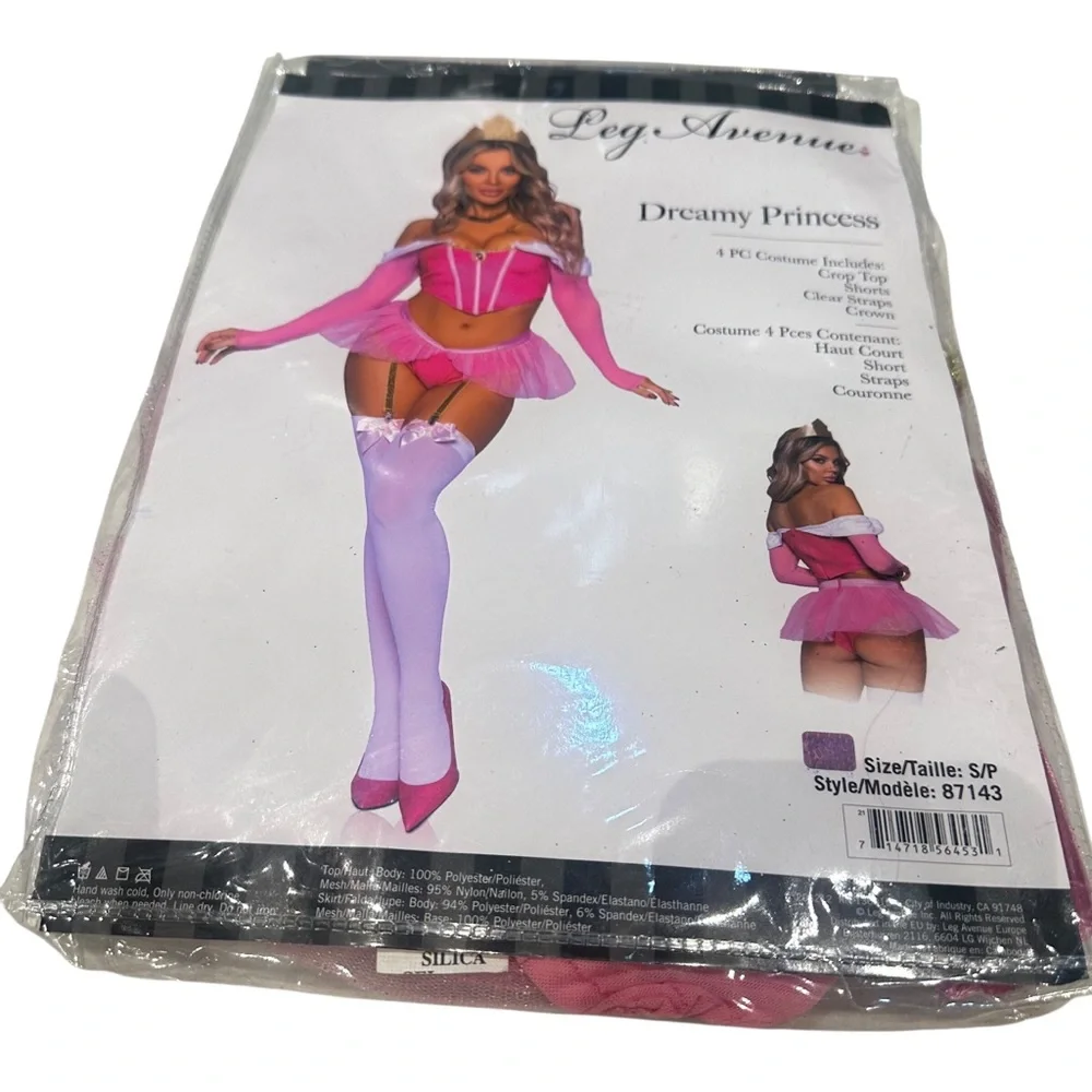 Leg Avenue Dreamy Princess Sleeping Beauty Adult Costume Halloween Size Small - Picture 3 of 16